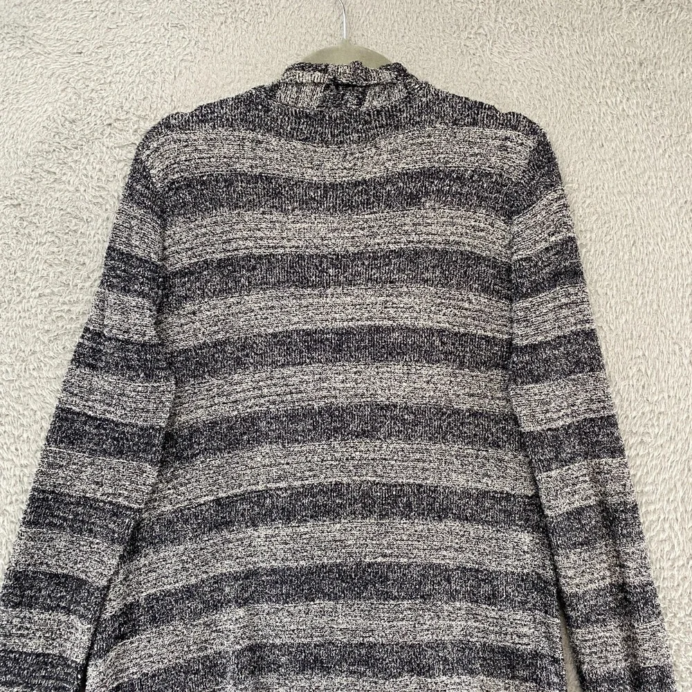 Barefoot Dreams Cardigan Womens Large / XL Bamboo Chic Lite Striped Gray Calypso